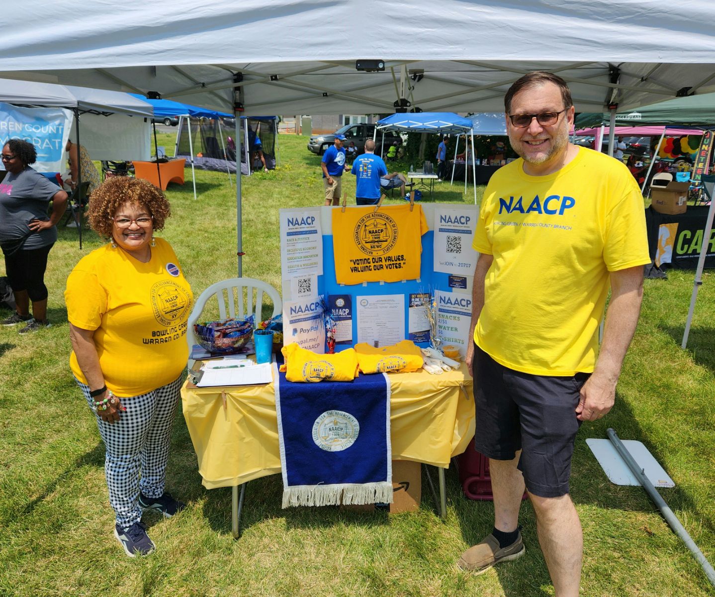 table at Juneteenth event